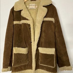 Vintage Sherpa Suede Leather Jacket